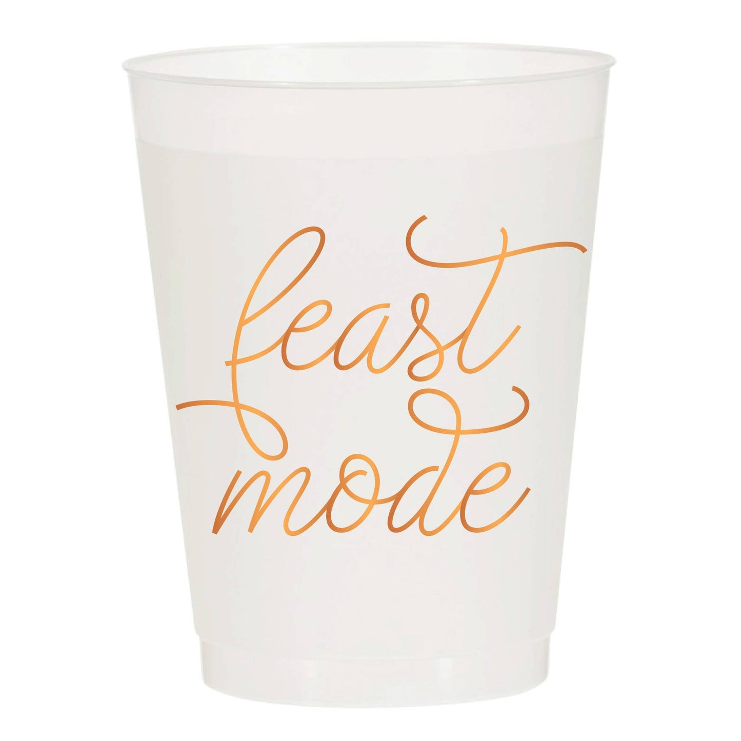 Feast Mode Thanksgiving Frosted Cups - Pack of 6