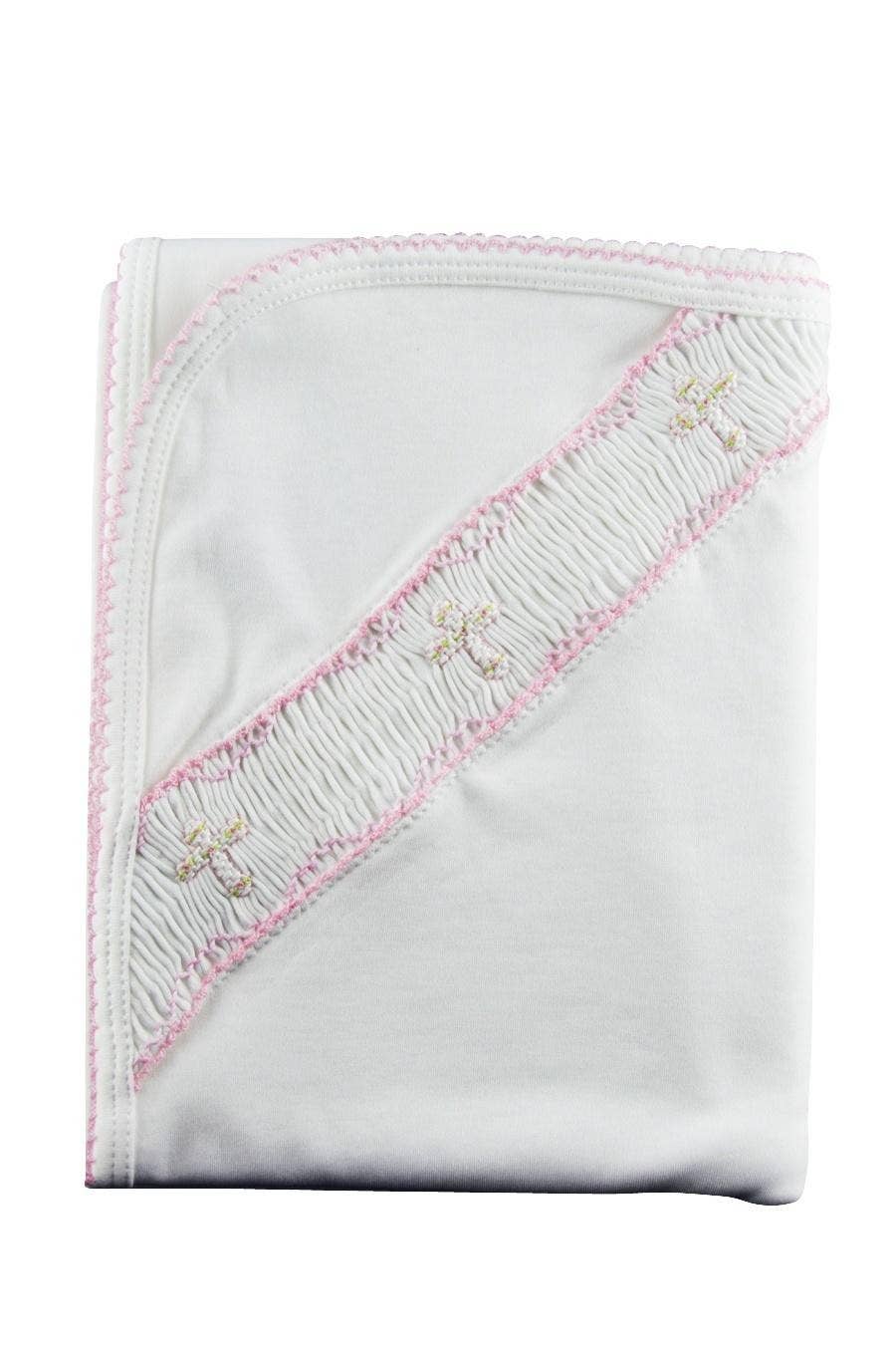 Pima Cotton Baby Girl Cross Blanket