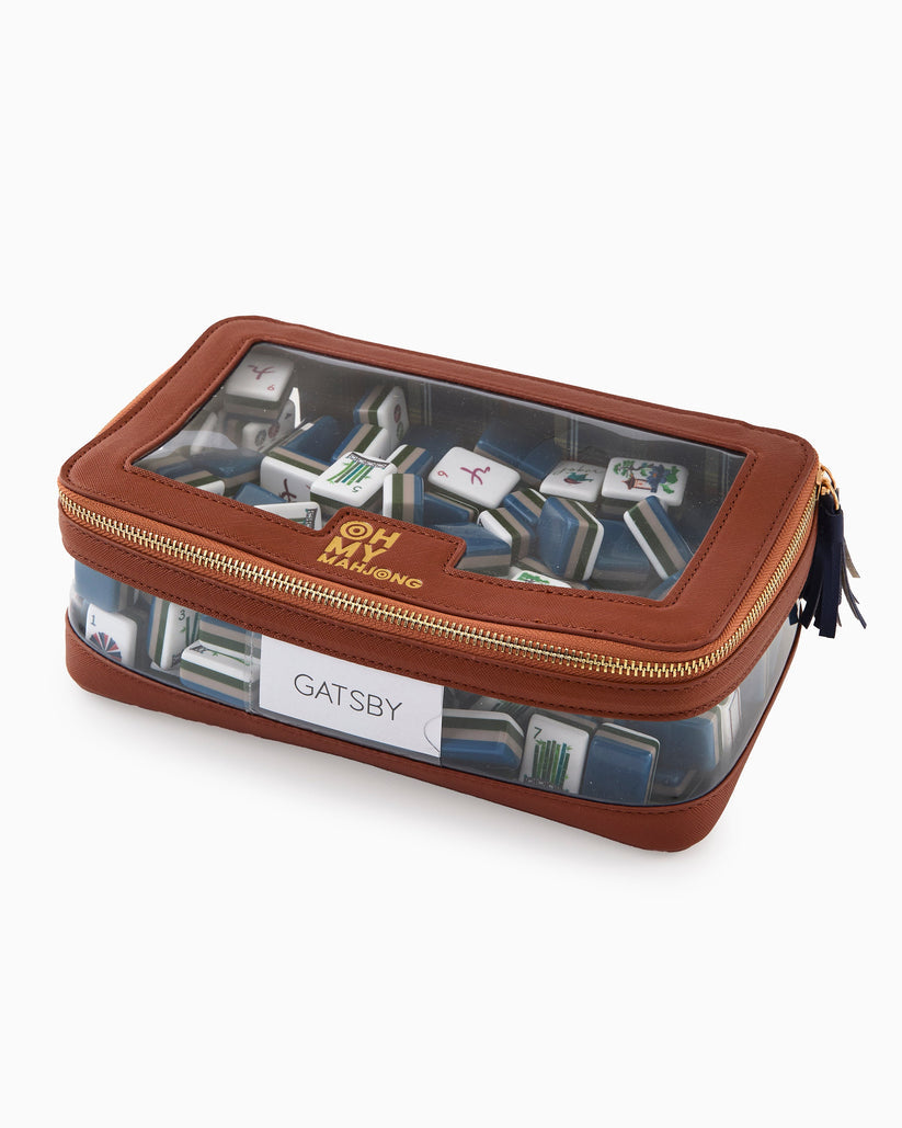 Cognac Tile Storage Bag