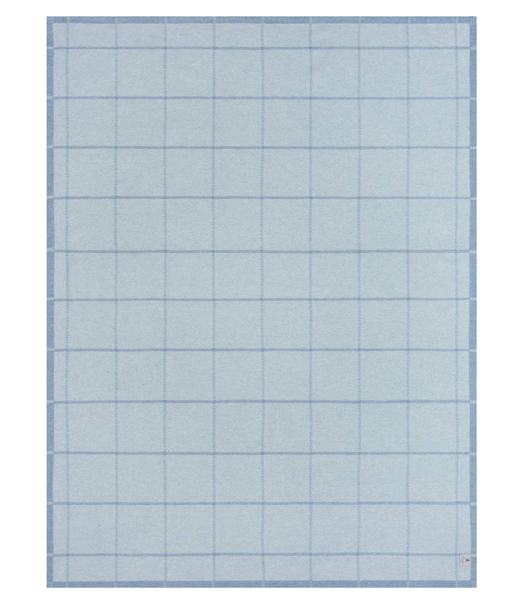 The Lightweight Blanket - Windowpane Cornflower