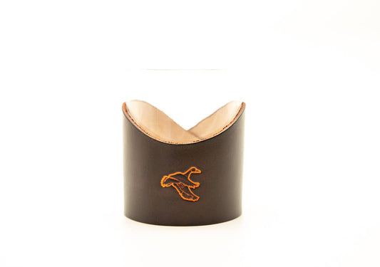 Leather Rocks Glass - Flying Duck