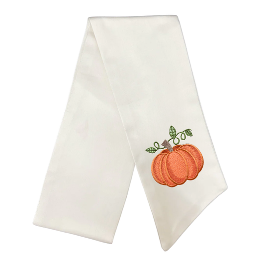 Shaded Pumpkin Wreath Sash - Orange