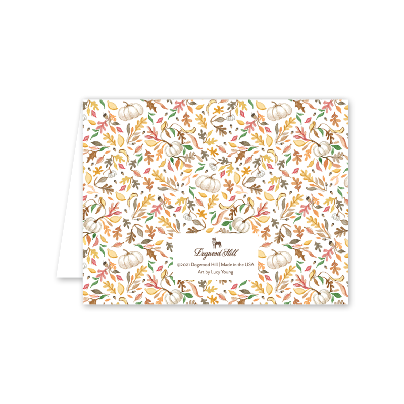 October Thanks Card