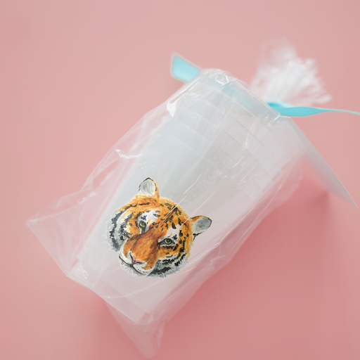 Tiger Frosted Cups - Set/6