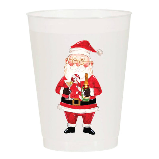 Boozy Santa Frosted Cups