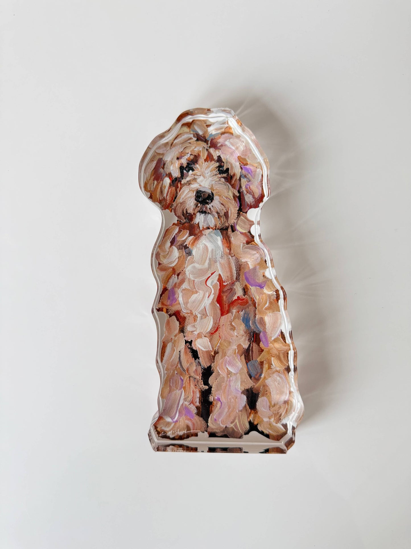 “Goldendoodle Classic” Acrylic : Mini