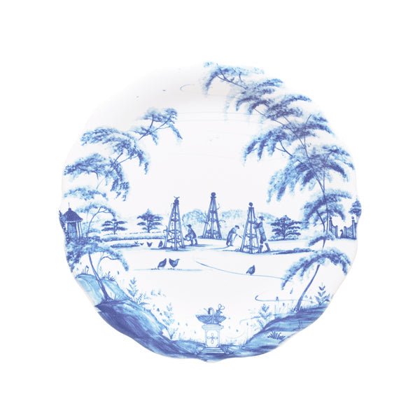 Country Estate Party Plate Assorted Set/4 - Delft Blue