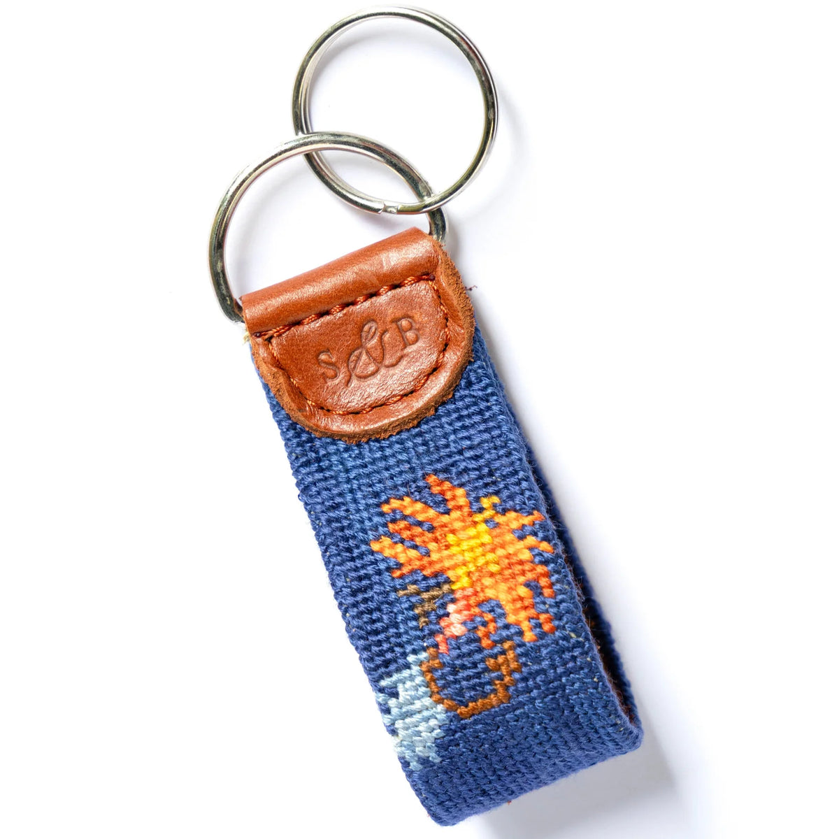 Hooked on Hope Needlepoint Key Fob