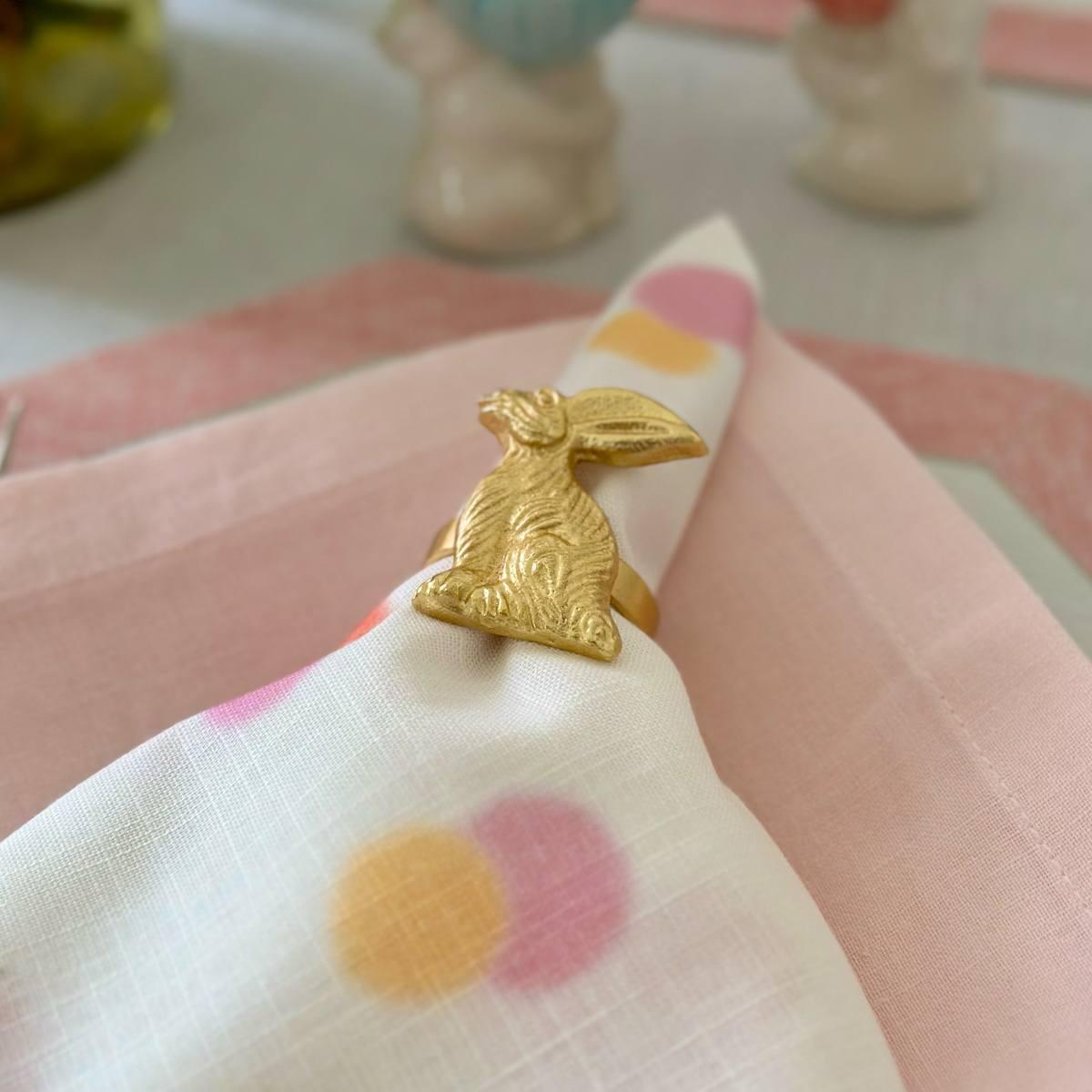 Rabbit Napkin Ring - Set/4