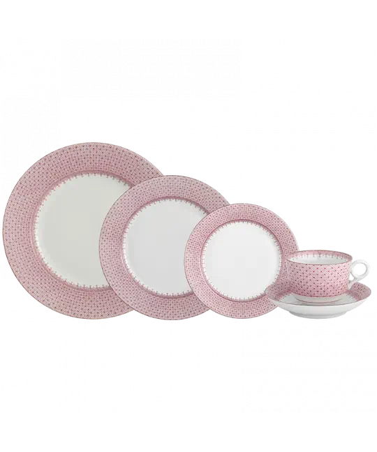 Pink Lace Dinner Plate