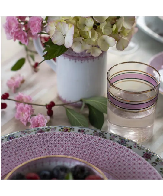 Pink Lace Dinner Plate