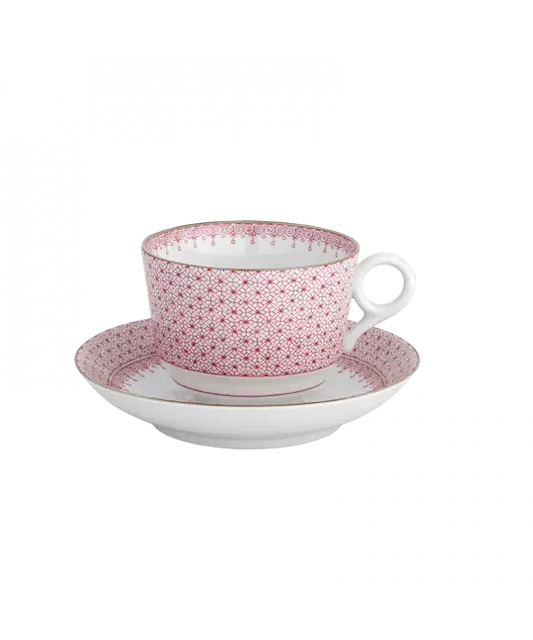 Pink Lace Teacup & Saucer