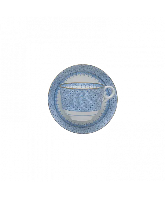 Cornflower Lace Teacup & Saucer