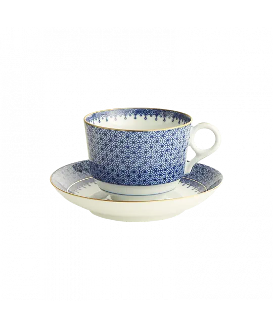 Blue Lace Teacup & Saucer