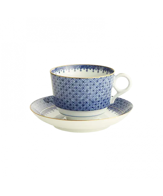 Blue Lace Teacup & Saucer