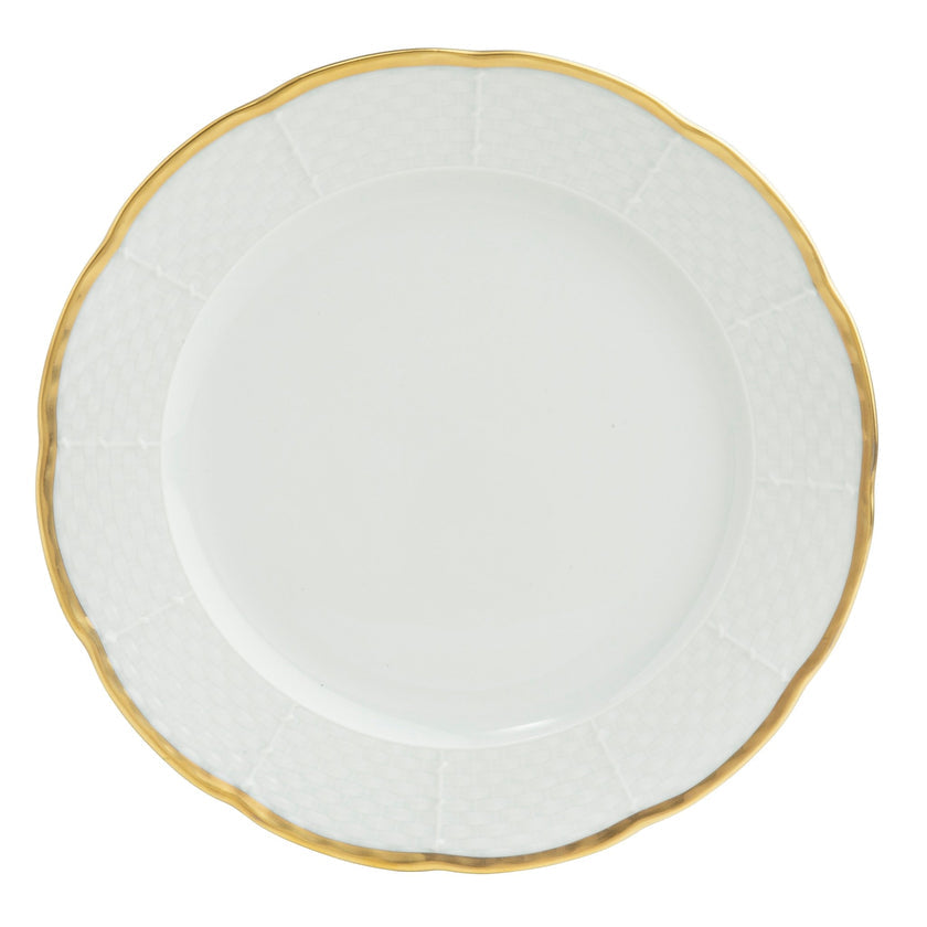 Sea Island Gold Bread & Butter Plate - Ultra White (No Monogram)