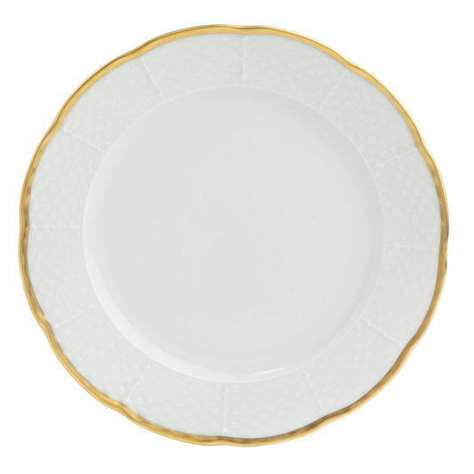 Sea Island Gold Bread & Butter Plate - Ultra White (No Monogram)