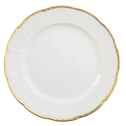 Sea Island Gold Dinner Plate - Ultra White (No Monogram)