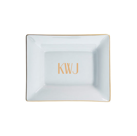 Signature Gold Giftware with Monogram - Small Vide Pouche