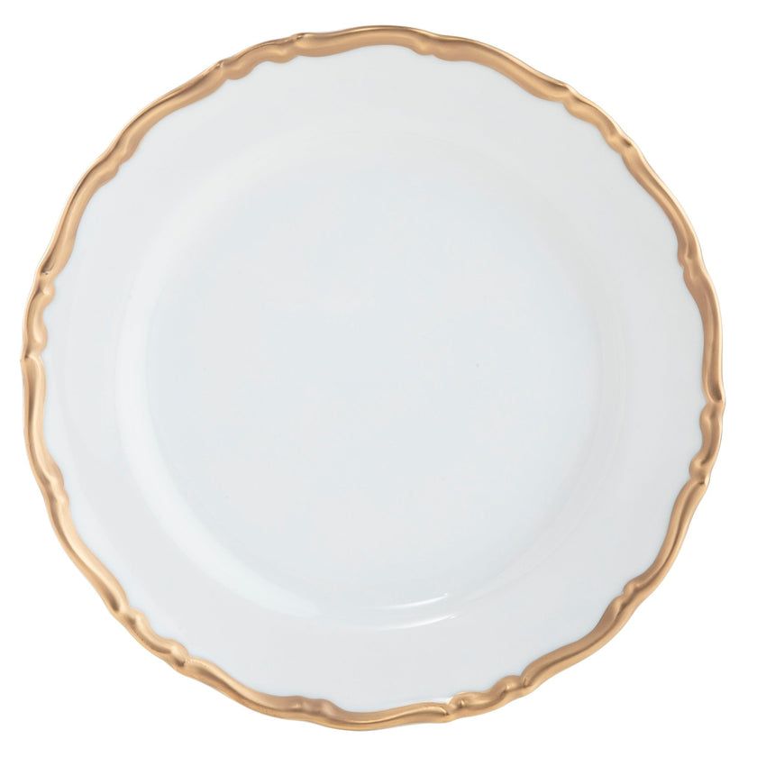 Birmingham Gold Dinner Plate - Ultra White (No Monogram)
