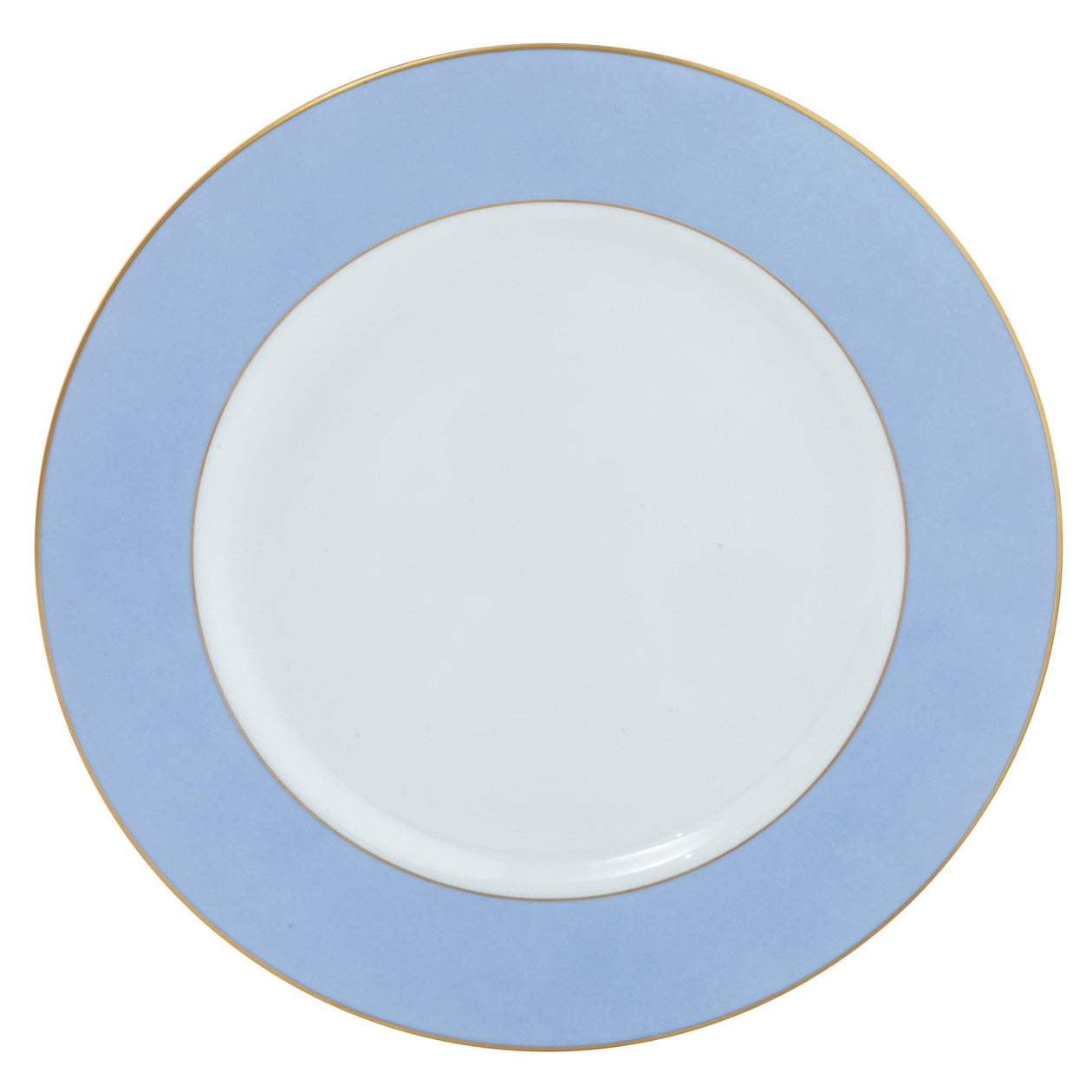 ColorSheen Light Blue Gold Bread & Butter Plate - Ultra White (No Monogram)