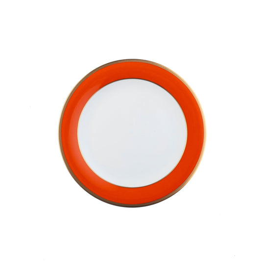 ColorSheen Orange Gold Butter Plate - Ultra White (No Monogram)