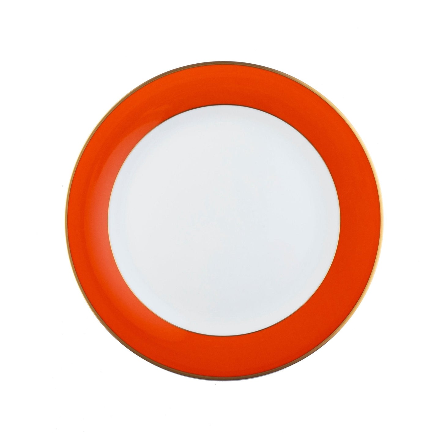 ColorSheen Orange Gold Salad Plate - Ultra White (No Monogram)