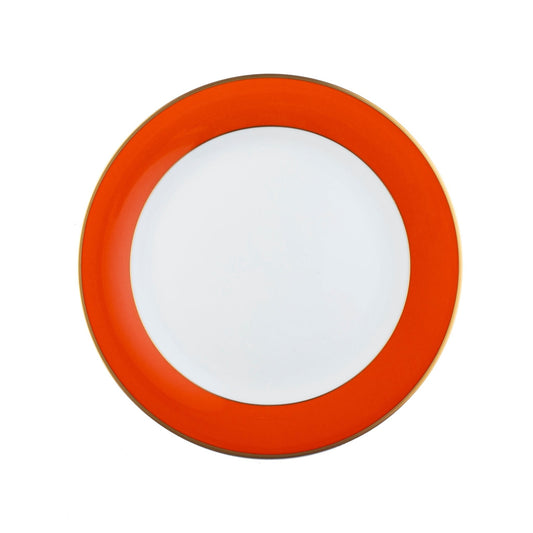 ColorSheen Orange Gold Salad Plate - Ultra White (No Monogram)