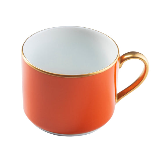 ColorSheen Orange Gold Teacup - Ultra White