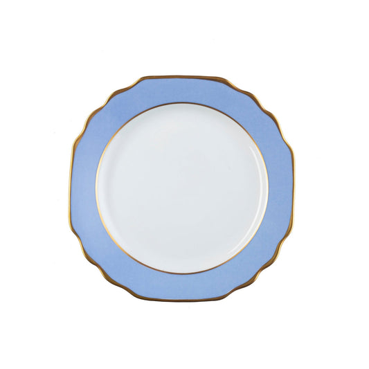 Georgian Colorsheen Light Blue - Gold Banding - Bread & Butter Plate - Ultra White (No Monogram)