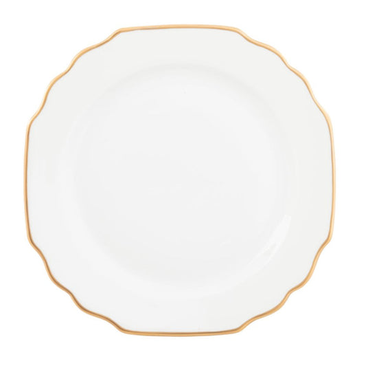 Georgian Gold Dinner Plate - Ultra White (No Monogram)