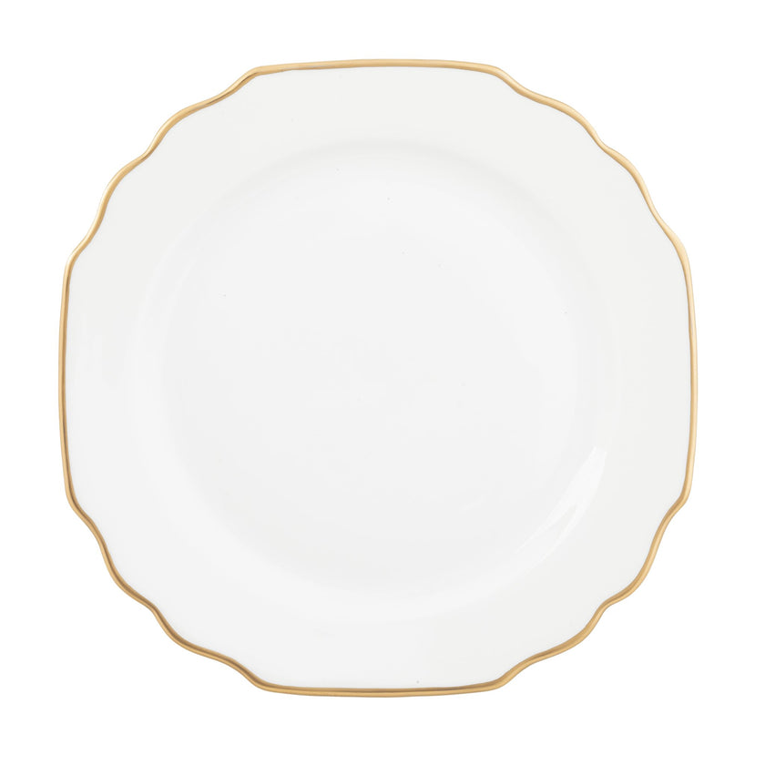 Georgian Gold Salad Plate - Ultra White (No Monogram)
