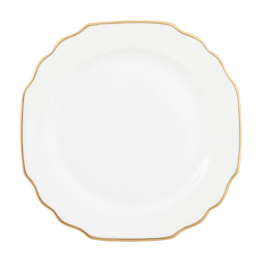 Georgian Gold Salad Plate - Ultra White (No Monogram)