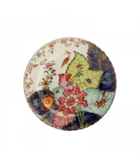mottahedeh tobacco leaf dessert plate was developed circa 1780 Mottahedeh Tobacco Leaf Dessert Plate