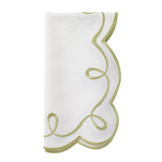 Ribbon Twirl 21" Napkin Set/4 - Willow