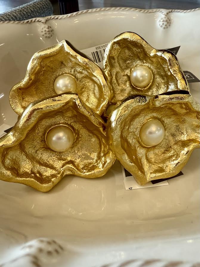 Grace Gold Napkin Rings - Set/4