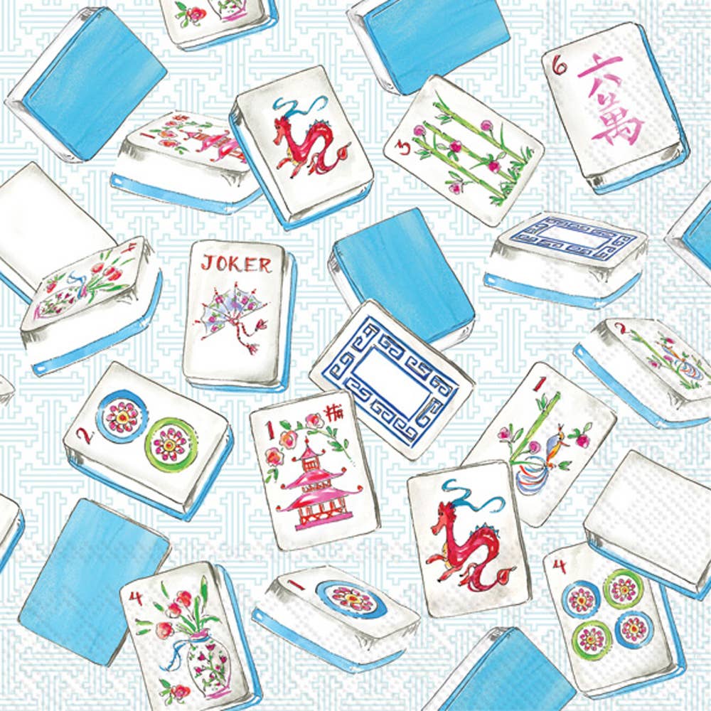 Mahjong Tiles Cocktail Napkins