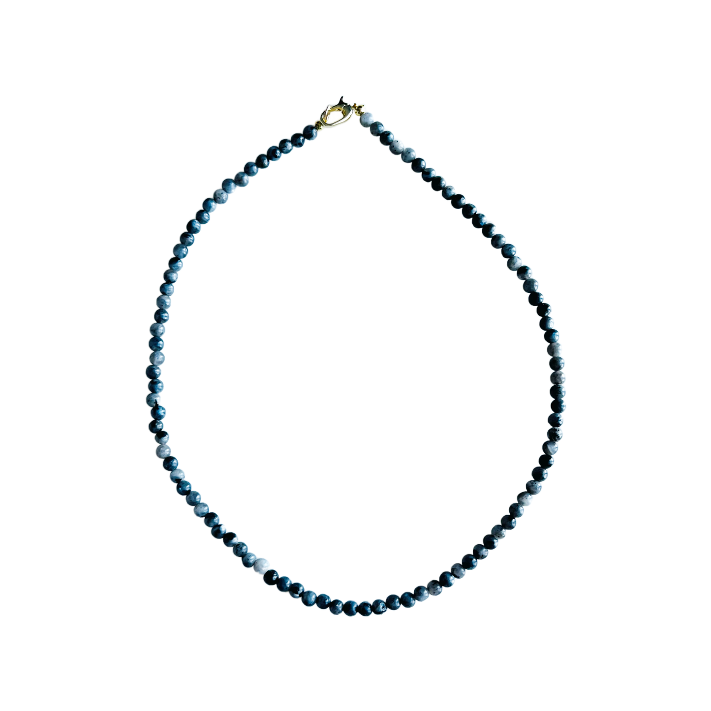 Dainty Gumball Gemstone Necklace : Light Orange