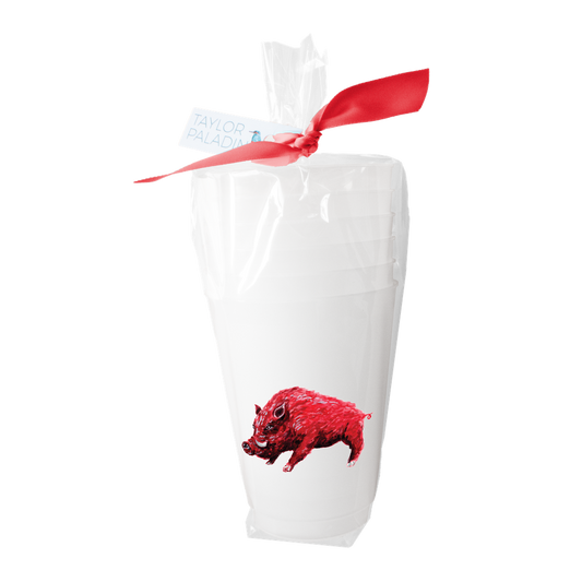 Red Hog Frosted Cups - Set/6