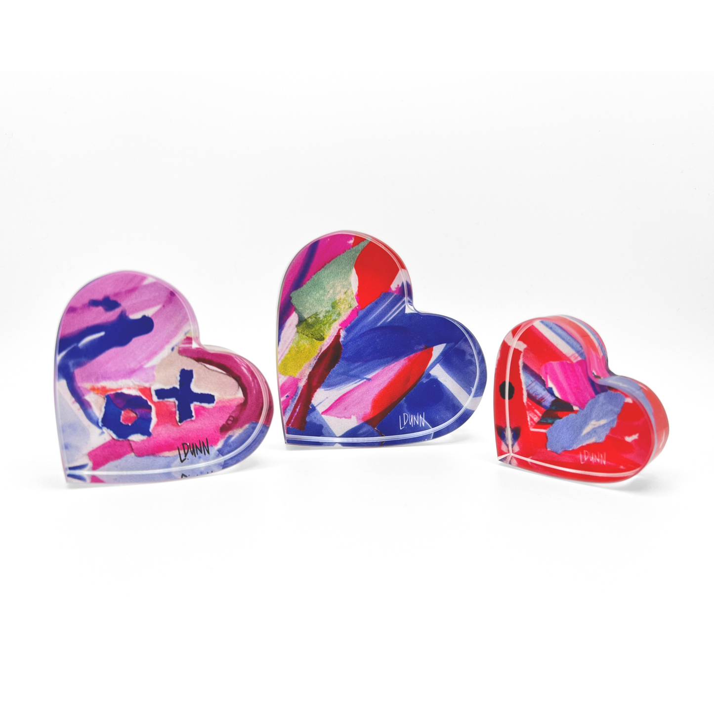 Acrylic Hearts - Set/3