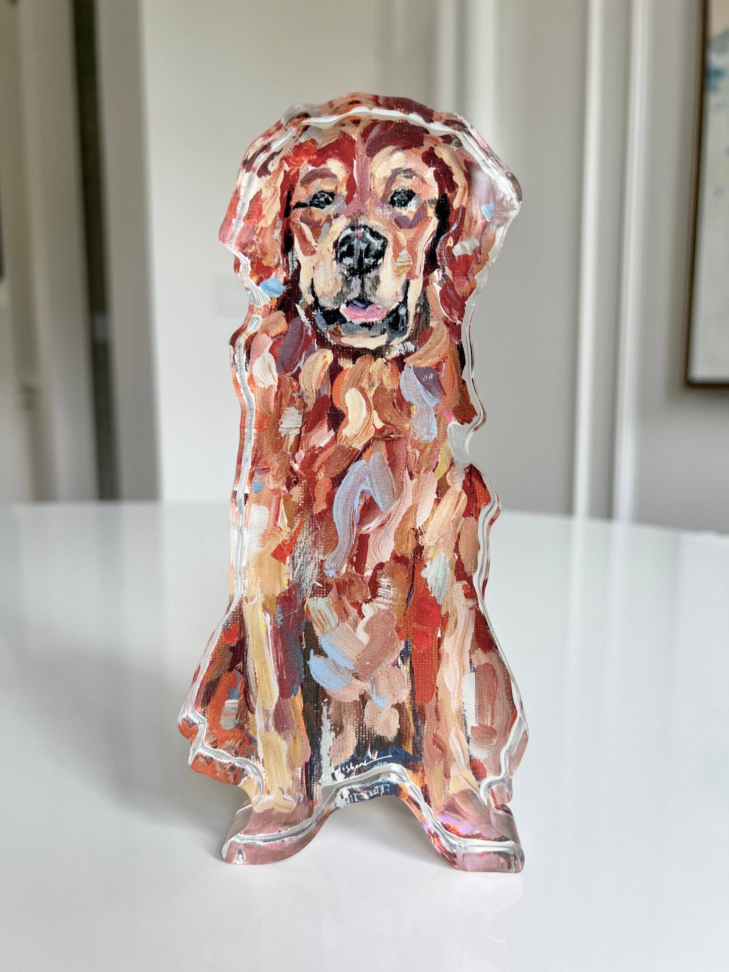 Red Golden Retriever Acrylic - Small