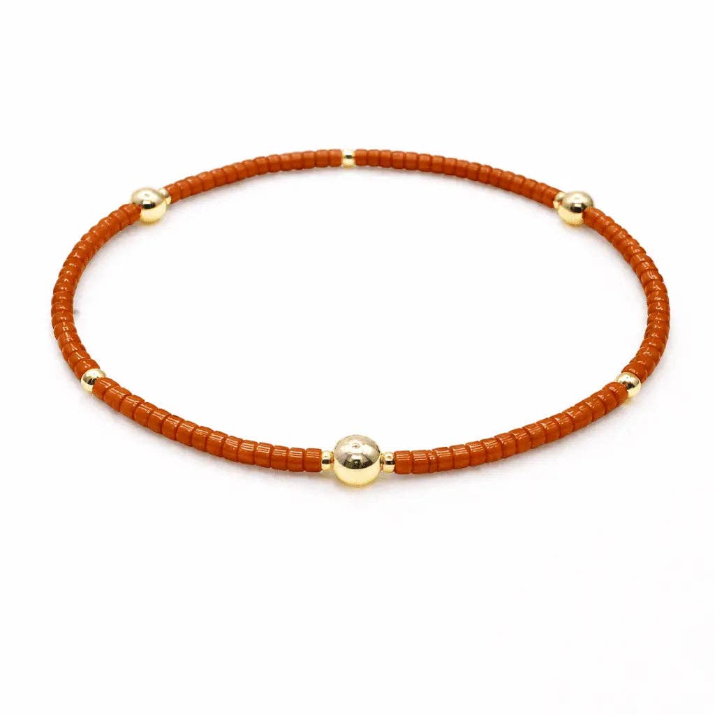 Game Day - Crimson & Gold Filled Bracelet