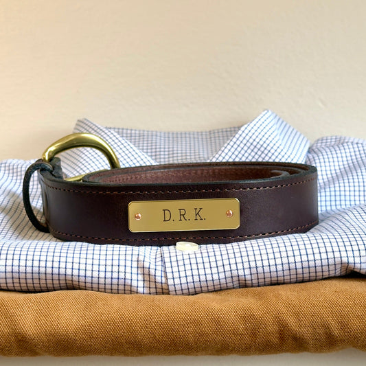 Brisket Supply Custom Belt 1.25" Dark Brown (Engraved)