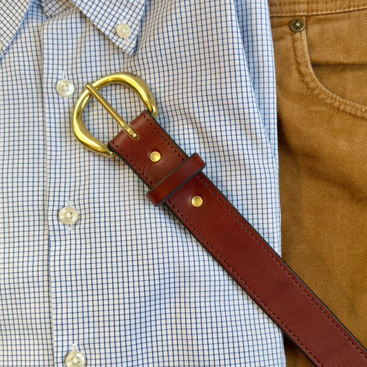 Brisket Supply Belt 1.25" Dark Saddle