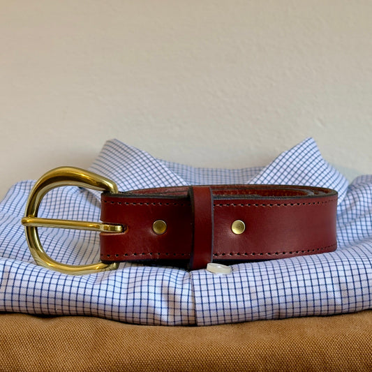 Brisket Supply Belt 1.25" Dark Saddle