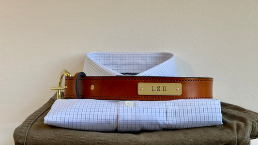 Brisket Supply Custom Belt 1.25" Light Saddle (Engraved)