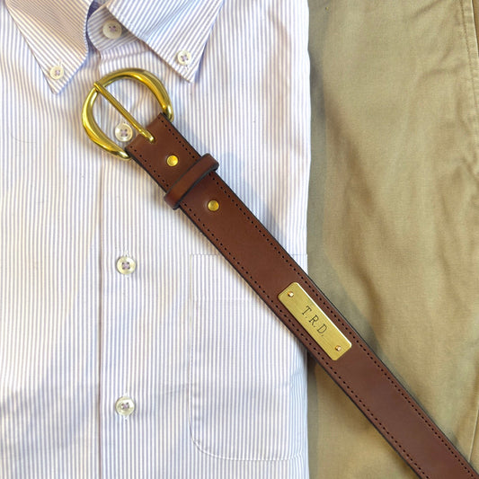 Brisket Supply Custom Belt 1.25" Traditional Brown (Engraved)