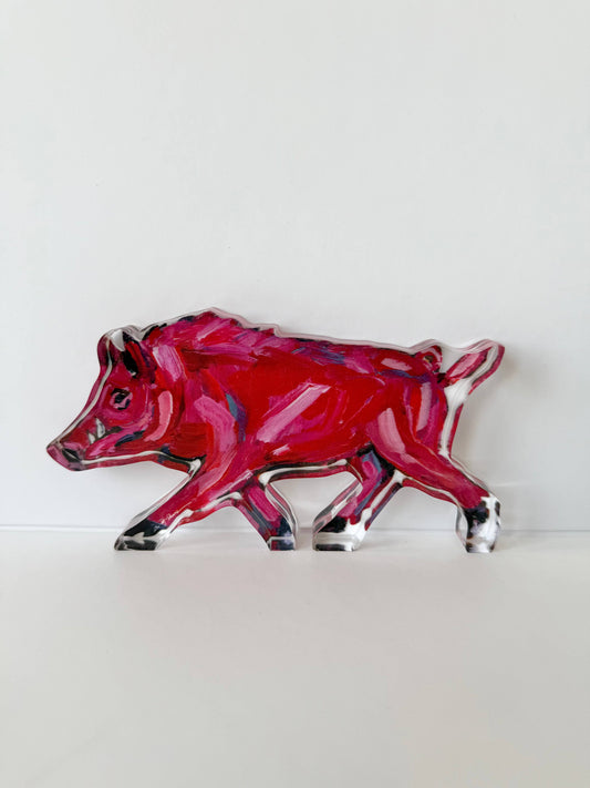 "Pinky Pig" Acrylic Shelfie - Mini