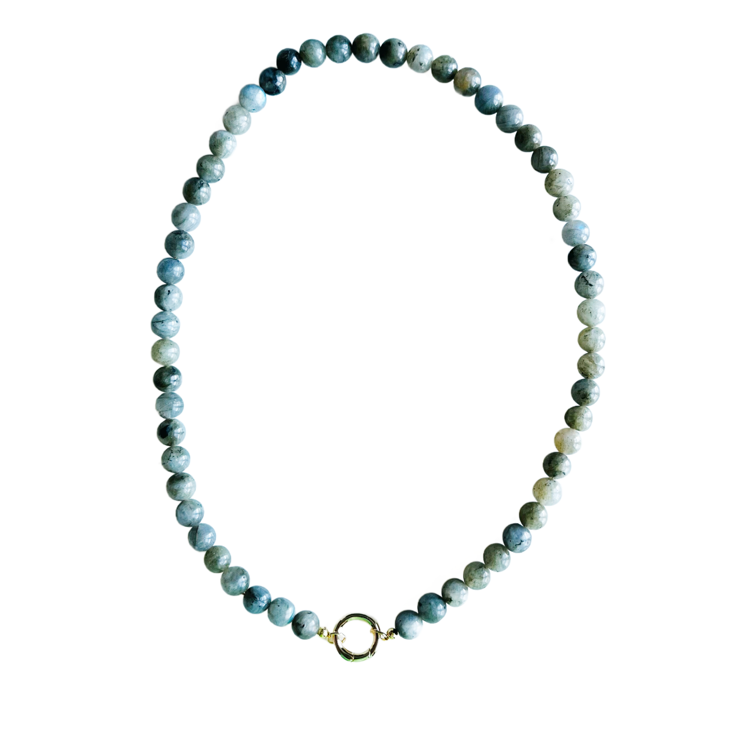 Mini Gumball Necklace: Green Jade