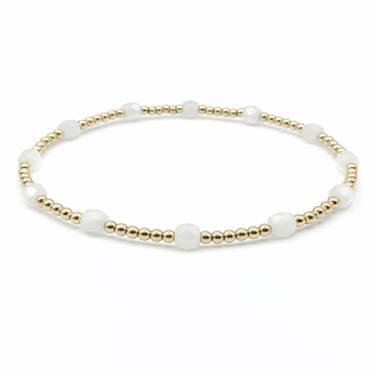 The Key West Bracelet in Winter White - 6.5"